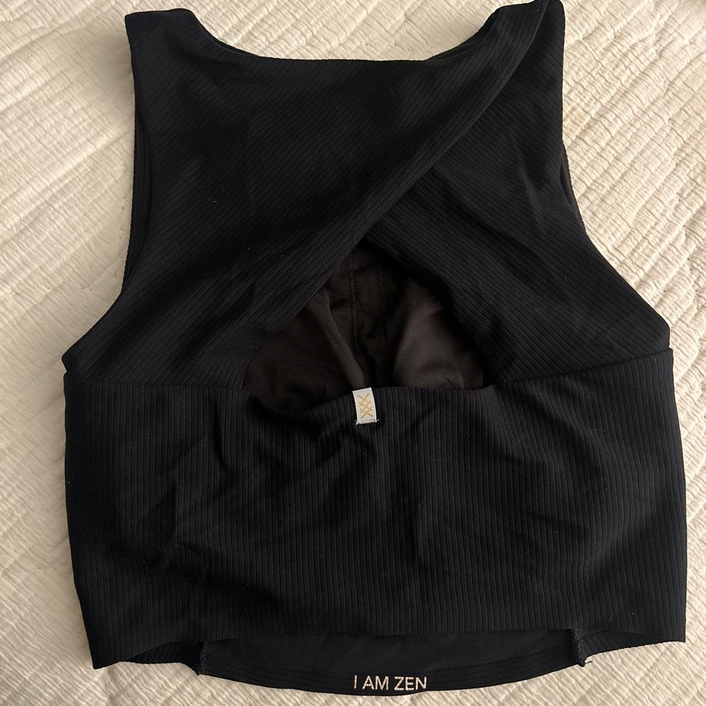 RHÔNE Ripple longline black tank size Small